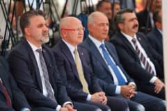 Bursa Büyükşehir Belediye Başkan Vekili Şahin Biba, Davutkadı Kentsel Dönüşüm Projesi temel atma töreninde konuşma yapar