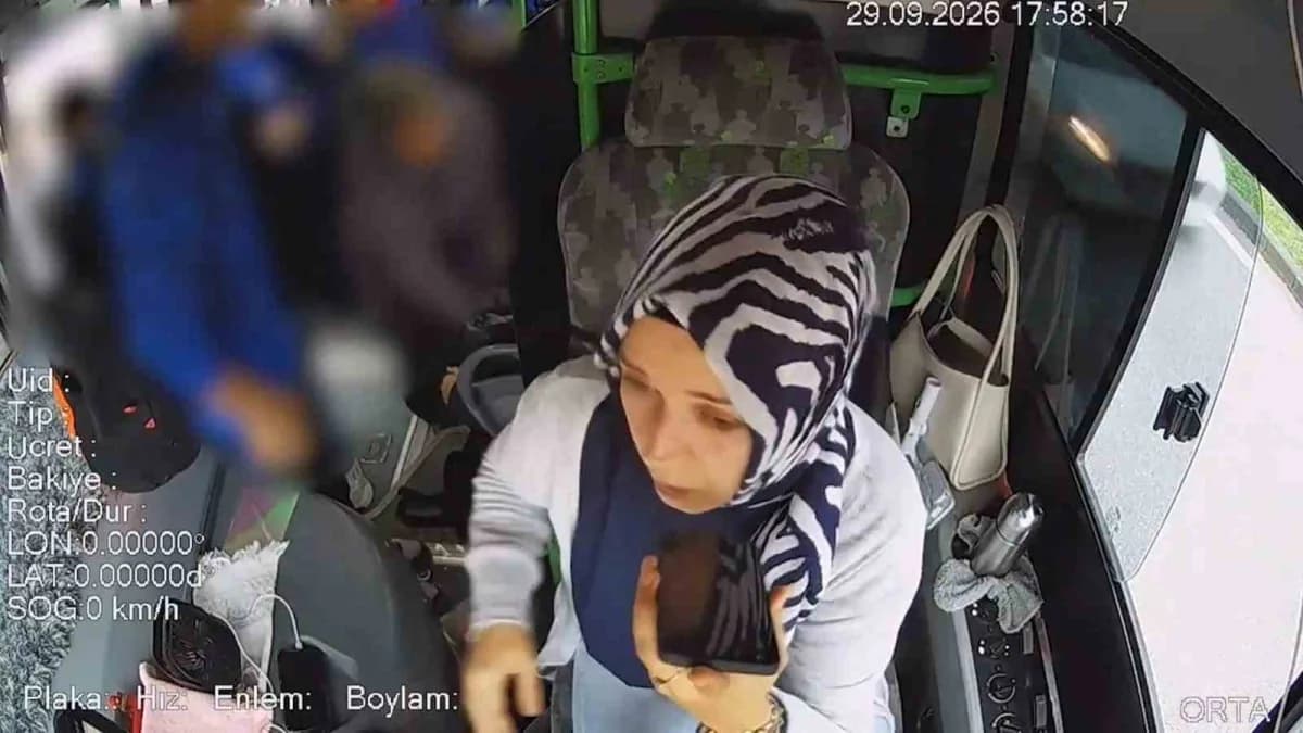Bursa Büyükşehir Belediyesi BURULAŞ bünyesinde görev yapan otobüs şoförü Yasemin Alıç, İnegöl’de seyir halindeyken fenal