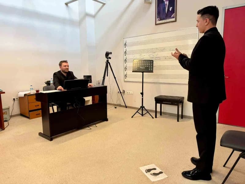 Bursa Kültür Sanat ve Gelişim Akademisi Müzik Bölümü yetenek sınavlarından bir kare