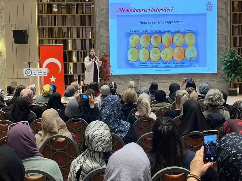Bursa'da meme kanserinde erken teşhisin önemine dikkat çekmek ve kadınlarda farkındalık oluşturmak a