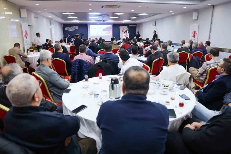 Bursa Büyükşehir Belediye Başkan Vekili Şahin Biba, Mimar ve Mühendisler Grubu (MMG) Bursa Şubesi üy