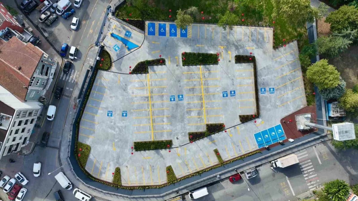 Kağıthane Belediyesi tarafından Teknolojik Otopark Çözümleri Projesi kapsamında ilçeye kazandırılan Çağlayan Açık Otopar