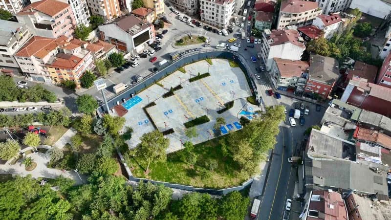 Kağıthane Belediyesi tarafından Teknolojik Otopark Çözümleri Projesi kapsamında ilçeye kazandırılan Çağlayan Açık Otopar