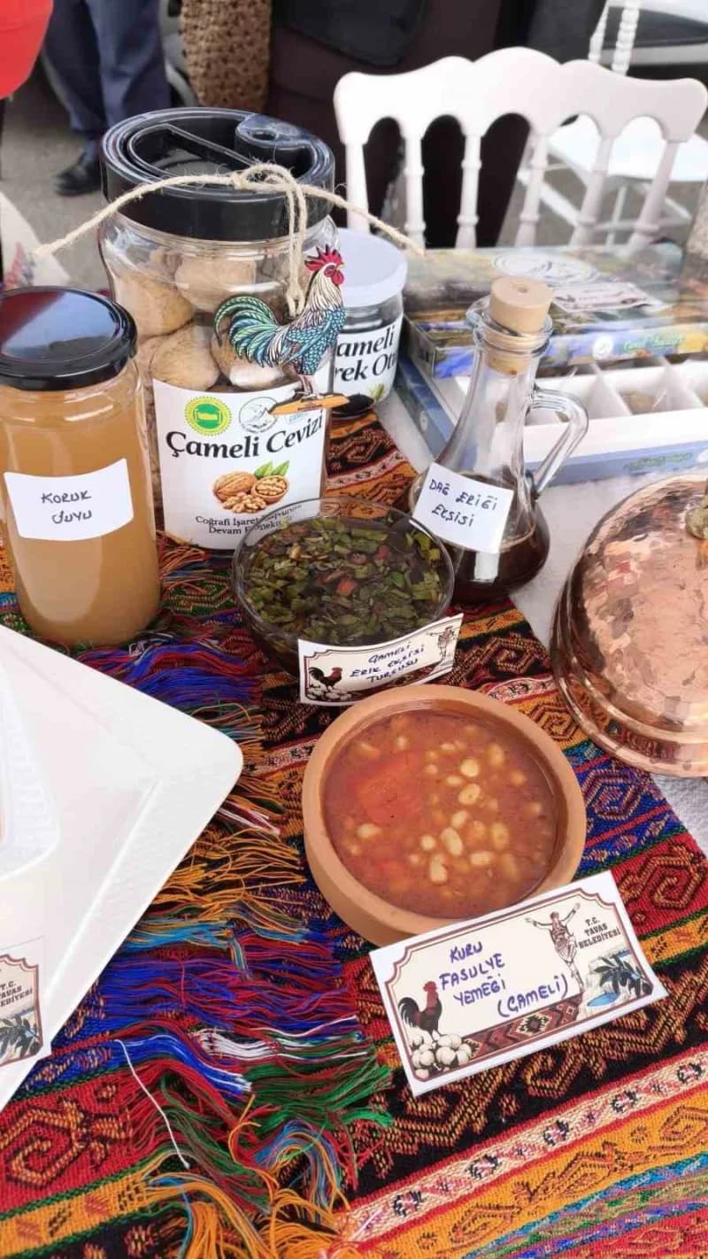 13 . Uluslararası Gastro Afyon Turizm ve Lezzet Festivali’nde oluşturulan Dünyanın En Büyük Anadolu Sofrasında Çameli’ni