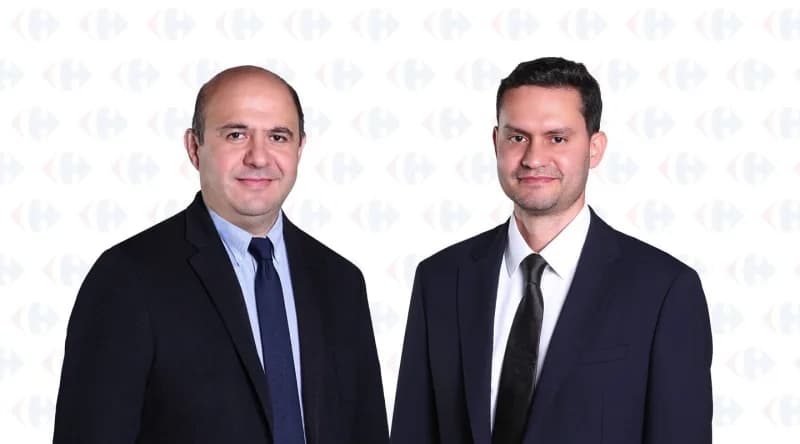 CarrefourSA üst yönetiminde kategori ve dijital teknoloji alanında yeni atanan Hamit Baykal ve İsmet Öker