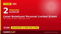 Çatak Belediyesi Personel Ltd. Şti. 2 geçici işçi alımı ilanı, Van Çatak'ta fırın ve marangoz ustası pozisyonları