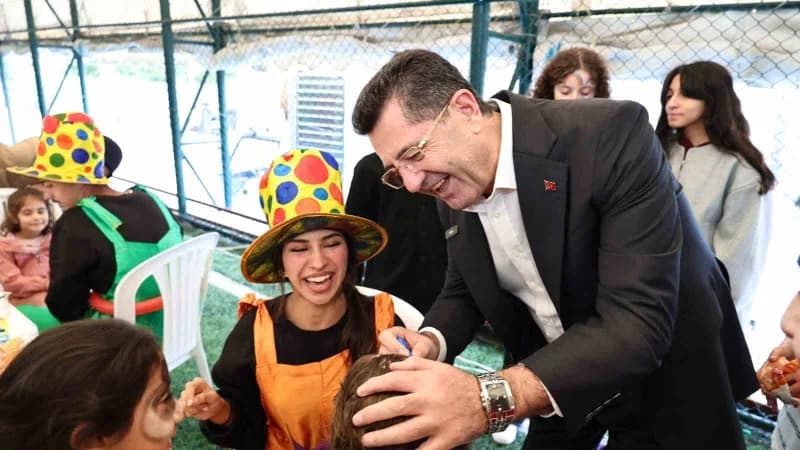 Necati Alkan Spor Tesisi’nde gerçekleştirilen etkinlikte çocuklar oyunlar, Spor aktiviteleri ve çeşi