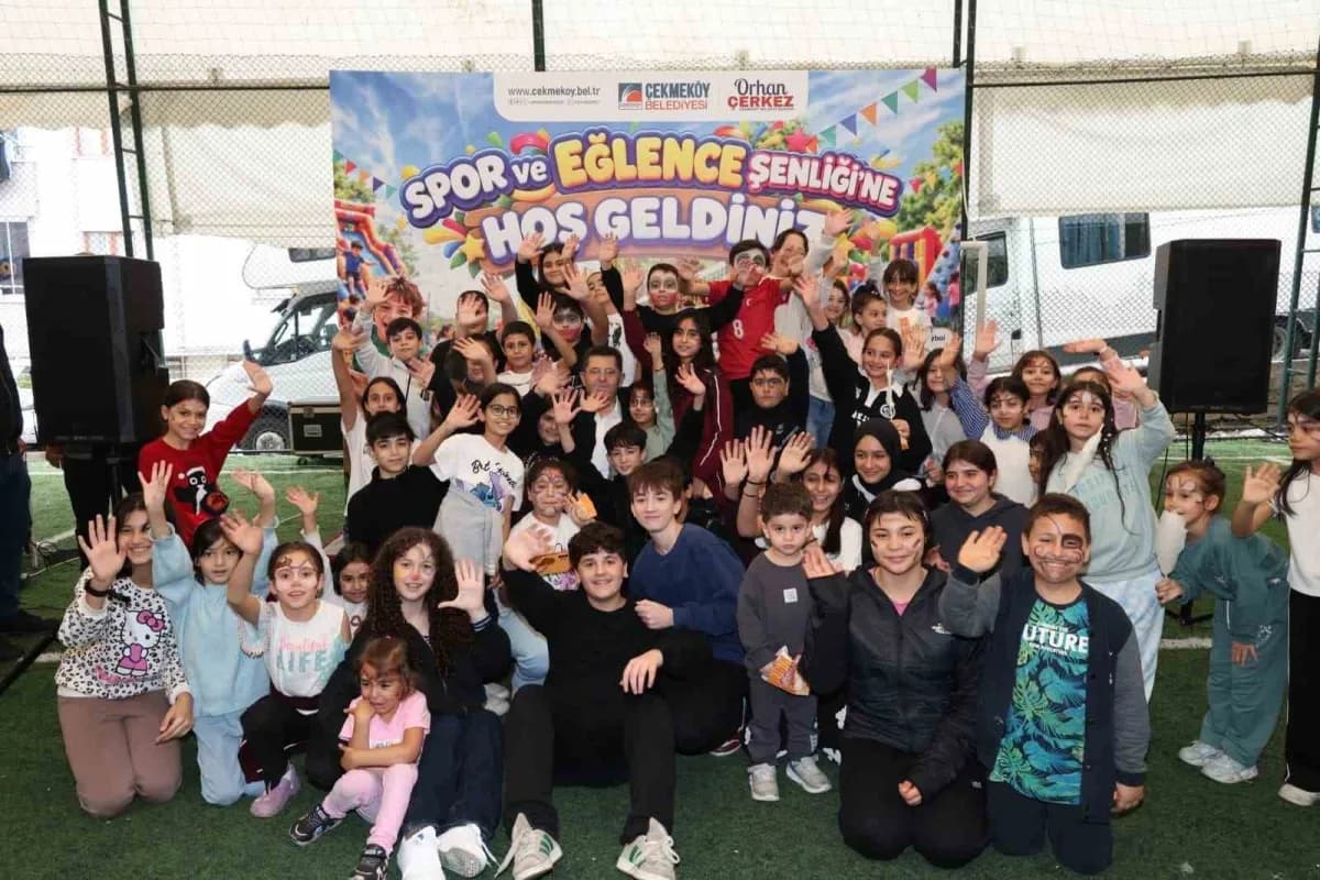 Çekmeköy Spor ve Eğlence Şenliği’nde çocuklar oyun ve spor aktiviteleriyle eğleniyor