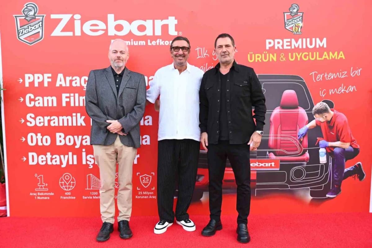 Cem Özer ve Ziebart yetkilileri Lefkoşa’da Ziebart açılış töreninde