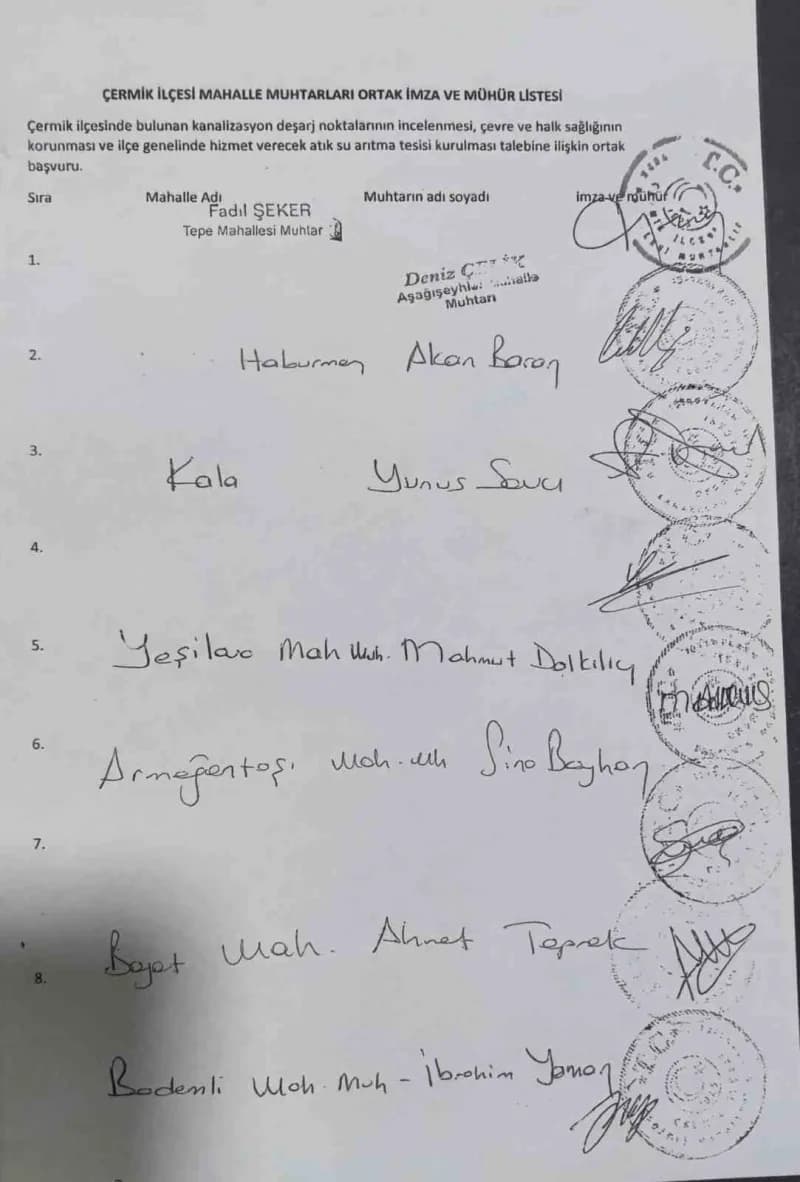 Diyarbakır’ın Çermik ilçesi Sinek çayına 8 ayrı noktadan karışan ilçenin kanalizasyon sorununun çözümü için duyarlı 26 m