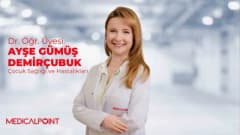 Medical Point Gaziantep Hastanesi'nde çocuk sağlığı uzmanı Dr. Öğr. Üyesi Ayşe Demirçubuk açıklama yapıyor