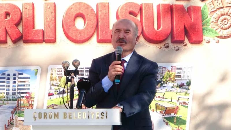 Çorum Valisi Ali Çalgan, açılış töreninde konuştu.