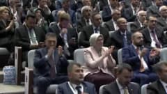 Cumhurbaşkanı Recep Tayyip Erdoğan AK Parti Kongre Merkezi’nde yasama yılı açılış toplantısında konuşma yaparken