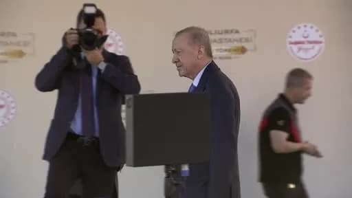 Cumhurbaşkanı Erdoğan Şanlıurfa Şehir Hastanesi açılışında konuşma yaparken