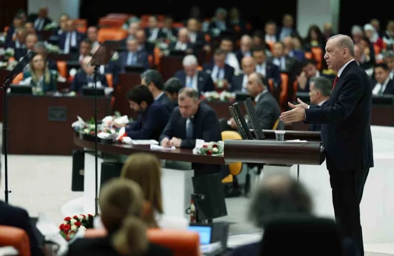 Cumhurbaşkanı Erdoğan, TBMM Genel Kurulu 28. Dönem 5. Yasama Yılı açılış töreninde milletvekillerine seslendi