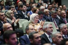 Cumhurbaşkanı Recep Tayyip Erdoğan, Türkiye Maarif Vakfı 10. Yıl Programı'nda konuşma yaparken