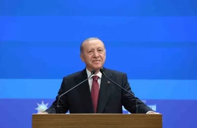 Cumhurbaşkanı Recep Tayyip Erdoğan AK Parti Kongre Merkezi’nde Yasama Yılı Açılış Toplantısı’nda konuşma yaparken