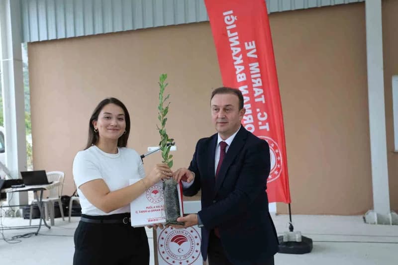 Muğla’nın Ula ilçesine bağlı Yeşilova Mahallesi’nde Defne hasadı ve fidan dağıtımı, Akyaka Mahallesi’nde ise avokado has