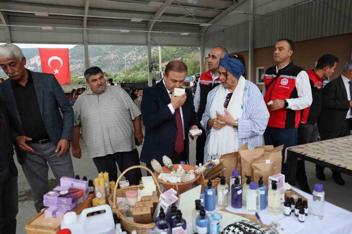 Muğla’nın Ula ilçesine bağlı Yeşilova Mahallesi’nde Defne hasadı ve fidan dağıtımı, Akyaka Mahallesi’nde ise avokado has
