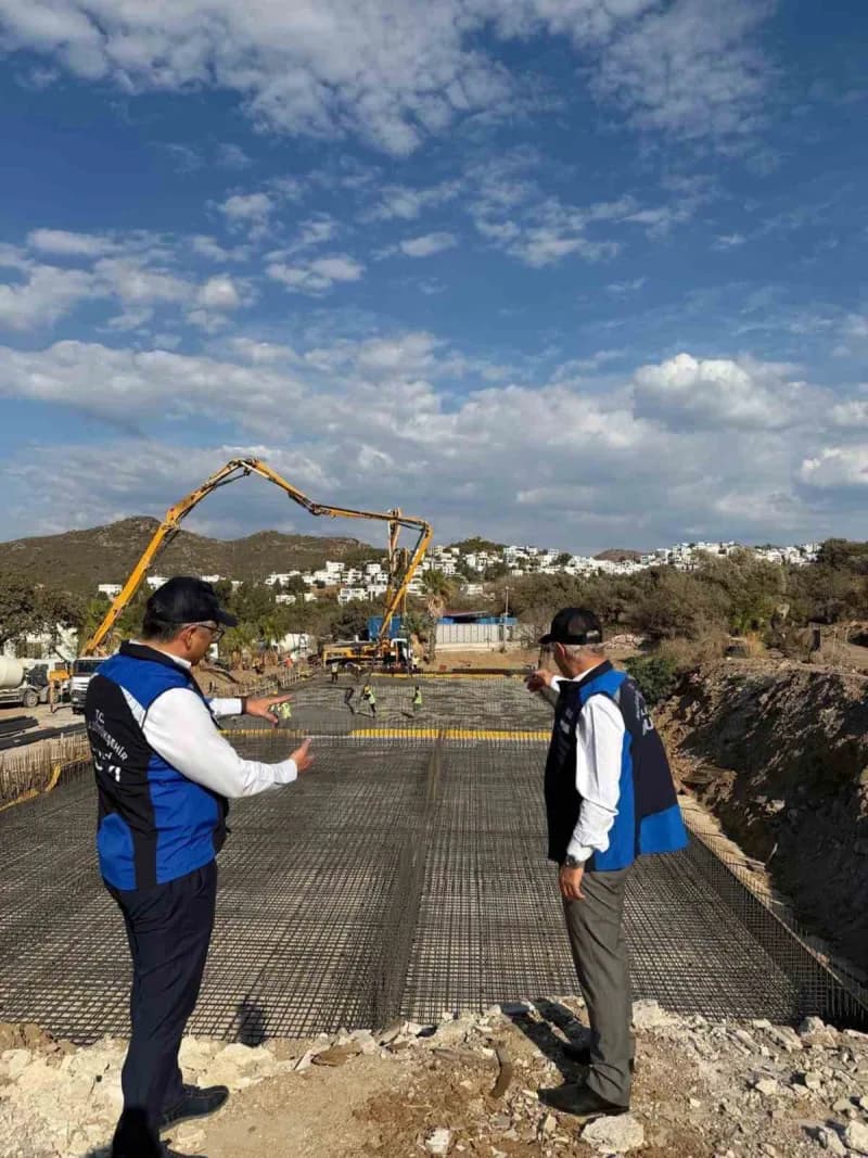 Muğla’nın Bodrum ilçesi Turgutreis Mahallesi’nde yapımı iki etap halinde sürdürülen Reverse Ozmos (Deniz suyu arıtma) Te