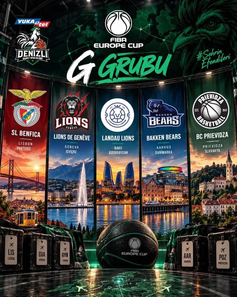 Denizli Basket oyuncuları FIBA Europe Cup maçına hazırlanıyor