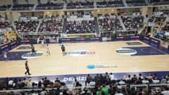 Y. Denizli Basket oyuncuları FIBA Europe Cup maçında sahada mücadele ediyor