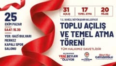 Denizli Büyükşehir Belediyesi toplu açılış ve temel atma töreni için hazırlık yapıyor