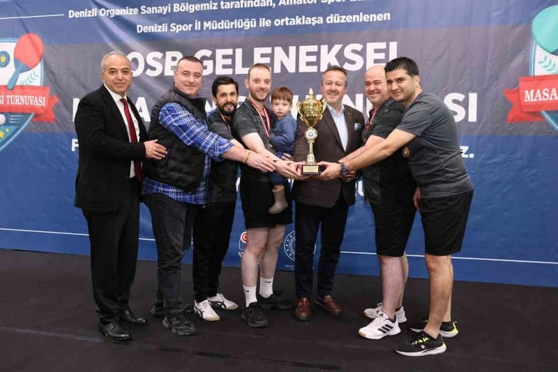 Denizli Organize Sanayi Bölgesi Müdürlüğü tarafından bu yıl 7. Kez düzenlenen Masa Tenisi Turnuvası'