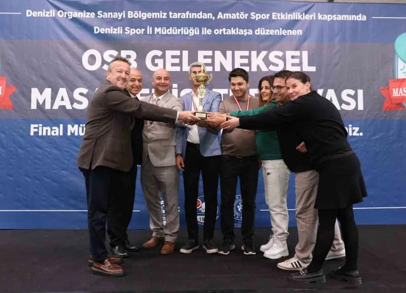 Denizli Organize Sanayi Bölgesi Müdürlüğü tarafından bu yıl 7. Kez düzenlenen Masa Tenisi Turnuvası'
