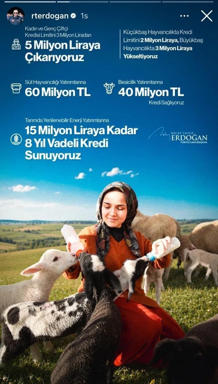 Cumhurbaşkanı Recep Tayyip Erdoğan'ın hibe tanıtım programı kapsamında fotoğrafını paylaştığı genç ç