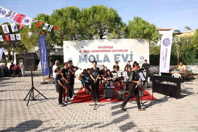 Didim Belediye Başkanı Hatice Gençay’ın katılımıyla hizmete açılan Fevzipaşa özel gereksinimli çocuklar Mola Evi’nde çoc