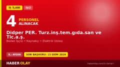 Didper A.Ş. Didim'de 4 geçici işçi alımı için başvuru ilanı