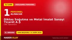 DİKTAŞ Soğutma CNC Operatörü iş ilanı Ankara Sincan OSB