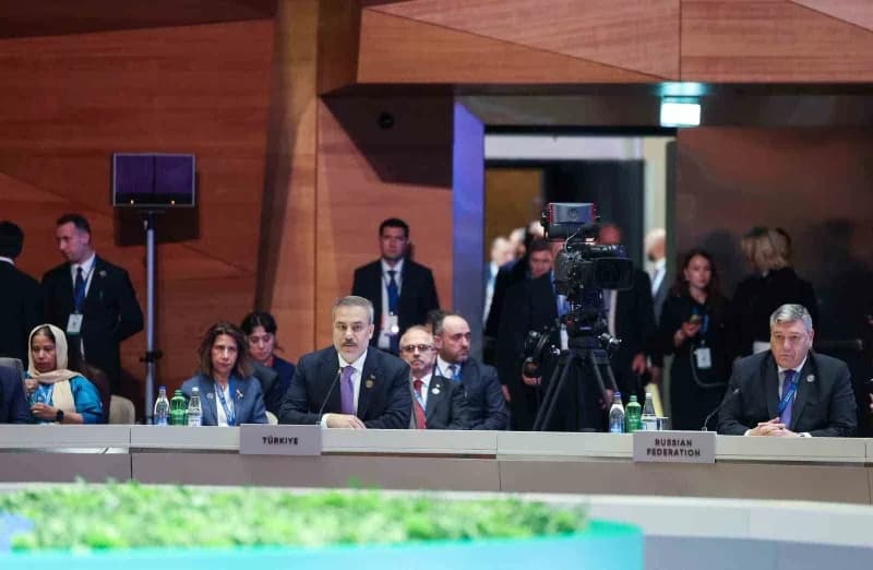 Dışişleri Bakanı Hakan Fidan, CICA 7. Zirvesi’nde konuşma yaparken