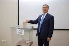 Diyarbakır Ticaret Borsası seçimlerinde oy verme işlemi ve katılımcılar