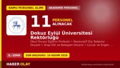 Dokuz Eylül Üniversitesi 11 öğretim üyesi alımı için başvuru süreci ve şartları