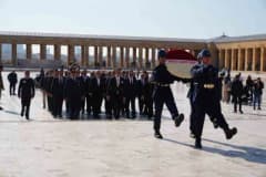 Denizli Sanayi Odası heyeti Ankara’da Anıtkabir ziyareti ve TOBB görüşmesi sırasında