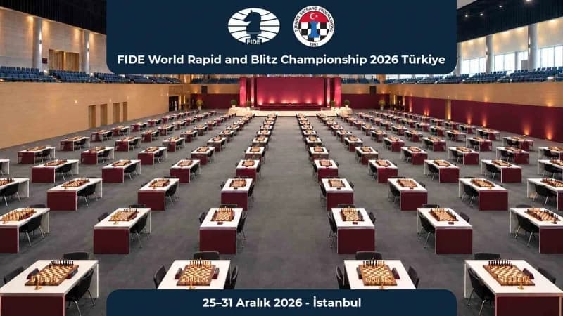 2026 Dünya Hızlı ve Yıldırım Satranç Şampiyonası için İstanbul’da düzenlenen satranç turnuvası