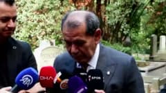 Dursun Özbek, Galatasaray'ın 121. yıl dönümü etkinliklerinde basın açıklaması yaparken