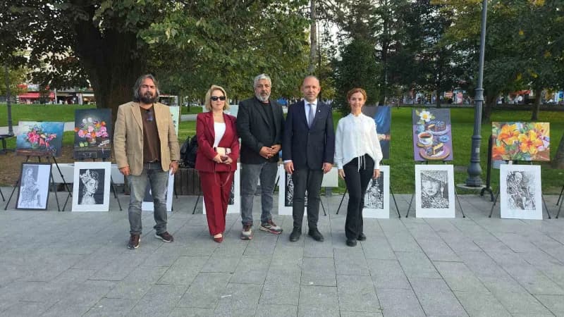 Düzce Güzel Sanatlar Lisesi Okul yönetimi geçen eğitim ve öğretim yılında öğrencilerin yaptıkları resimleri bu yıl sene