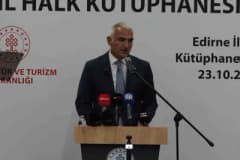 Edirne’de 160 bin kitap kapasiteli yeni İl Halk Kütüphanesi binası ve giriş alanı