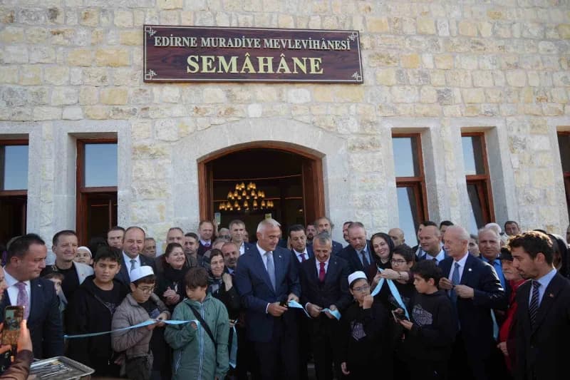 Edirne Muradiye Mevlevîhânesi 101 yıl sonra yeniden kapılarını açtı