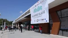 Elazığ BilimFest’te sergilenen Bayraktar TB2 SİHA’yı inceleyen öğrenciler ve ziyaretçiler