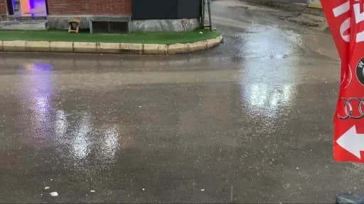 Elazığ’da ekim ayının ilk 13 gününde etkili olan yoğun yağış sonrası oluşan su birikintileri ve yağış manzarası