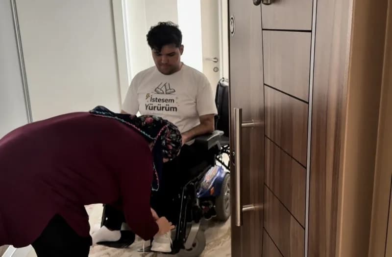 Deprem korkusunu engeli nedeniyle daha ağır yaşıyor
