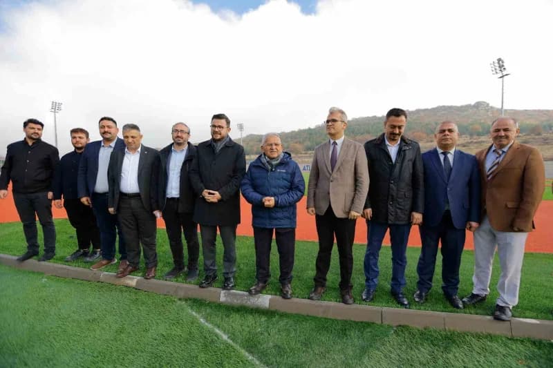 Kayseri Erciyes Yüksek İrtifa Kamp Merkezi’nde yeni tamamlanan atletizm pistinin genel görünümü