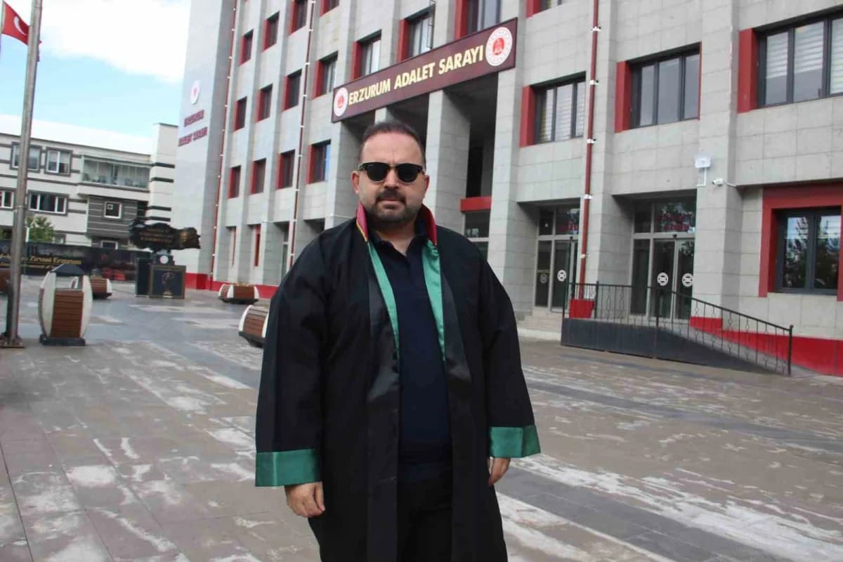 Erzurum Barosu avukatlarından Ahmet Topcu