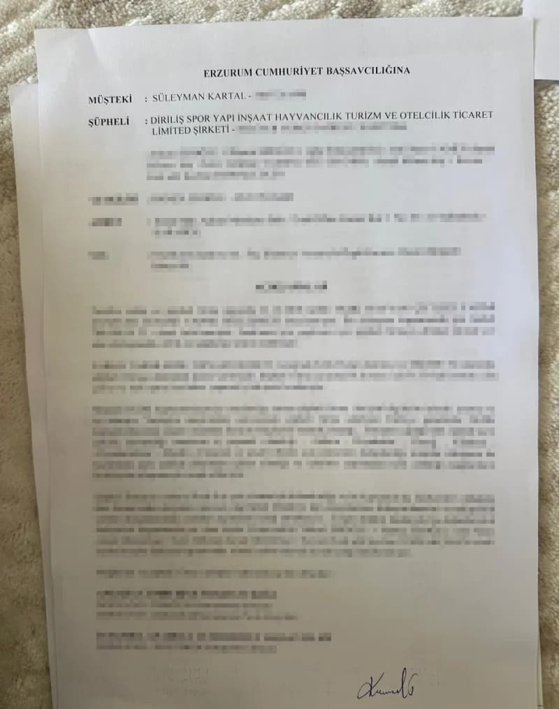Kovancılar, Erzurum, Ankara ve istanbul anadolu Cumhuriyet başsavcılıklarına sunulan suç duyurusu dilekçelerinde, şüphel