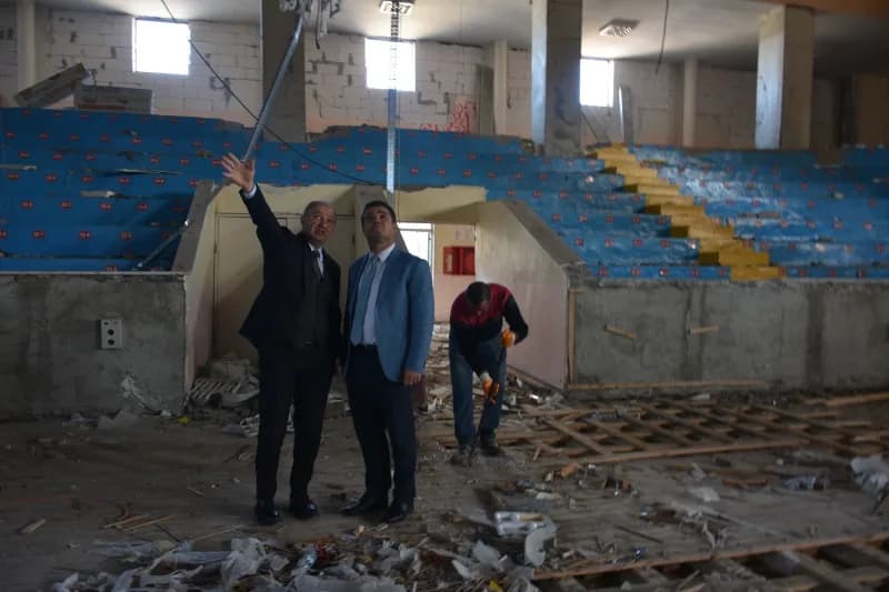 Erzurum Gençlik ve Spor İl Müdürlüğü’nün, Gençlik ve Spor Bakanlığının destekleriyle başlattığı Spor yatırımları ve bakı