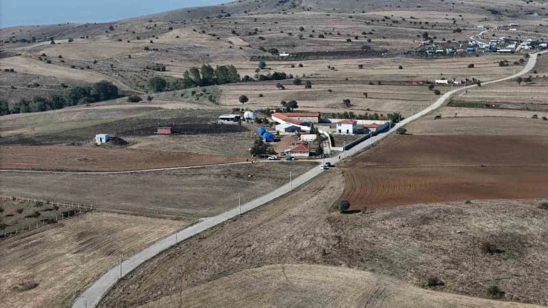 Olay yeri drone görüntüsü